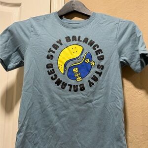 Wonder Nation Graphic Tee - Blue with Yellow Design